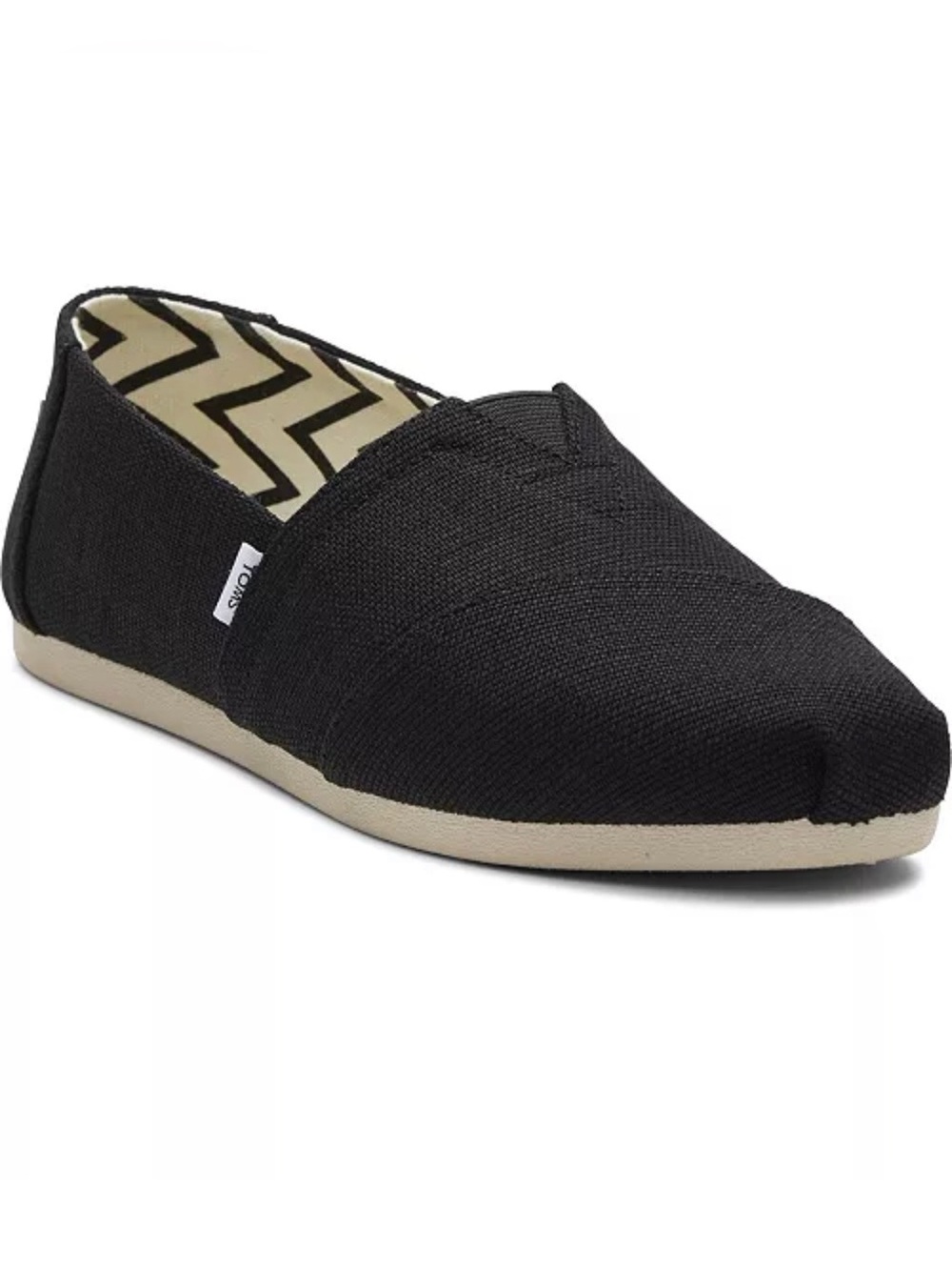 NEW TOMS Alpargata Classic Heritage Canvas Slip-On Flats in Black